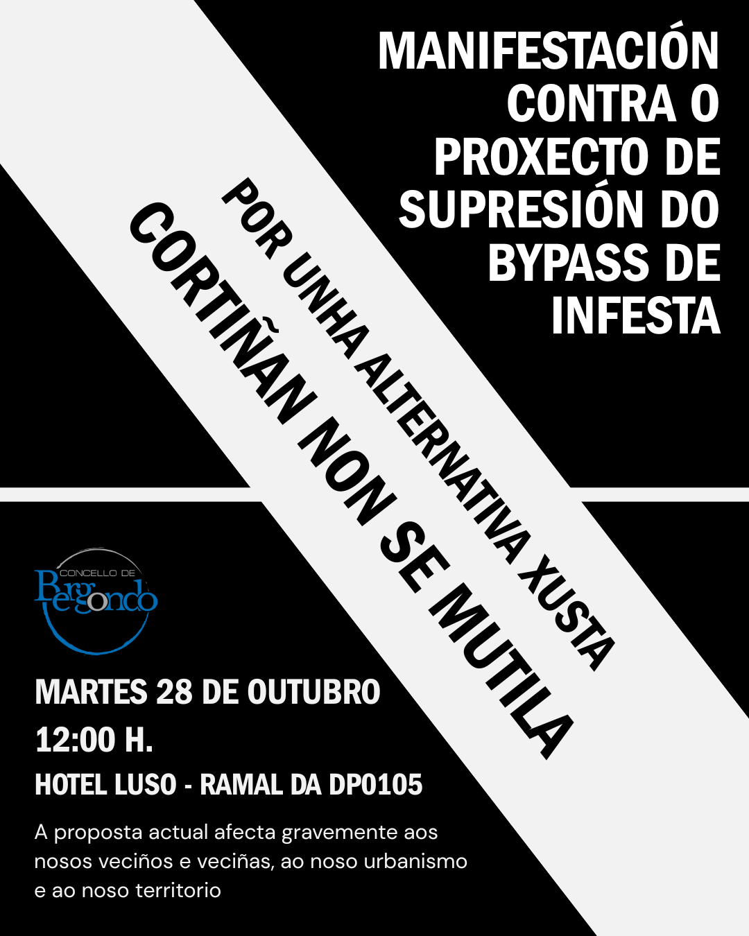 Le máis sobre o artigo O Concello convoca unha manifestación contra o proxecto de supresión do baipás de Infesta